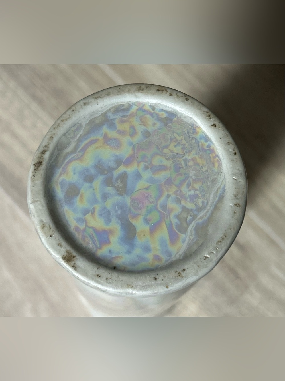 Vintage Opalescent Lustreware Bud Vase - Picture 8 of 9